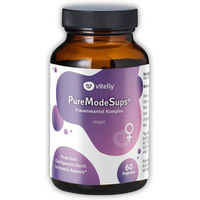 Produktbild von PureModeSups® Frauenmantel Komplex Kapseln mit Vitamin B6, Magnesium und Calcium vegan ohne Zusatzstoffe 60 Stück