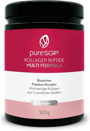 PureSGP Kollagen Peptide Multi Formula Pulver Typ I und III ohne Zusatzstoffe 300 g – Bild 1 von 3