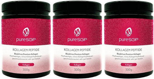 pureSGP Kollagen Peptide Rind Pulver glutenfrei zuckerfrei ohne Zusatzstoffe 900 g – Bild 1 von 1
