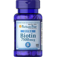 Produktbild von Puritan's Pride Biotin 7500 mcg Kapseln 100 Stück