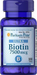 Puritan's Pride Biotin 7500 mcg Tabletten 100 Stück – Bild 1 von 1