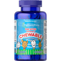 Produktbild von Puritan's Pride PRE-Vites Multivitamin Kautabletten für Kinder 100 Stück