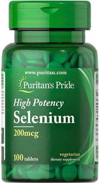 Puritan's Pride Selen 200 mcg Tabletten 100 Stück – Bild 1 von 2