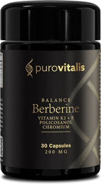 Purovitalis Berberine Balance Kapseln mit Dihydroberberin, Chrom, K2 und Vitamin E 30 Stück – Bild 1 von 3