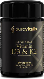 Purovitalis Liposomales Vitamin D3 2000 IE Kapseln 60 Stück – Bild 1 von 3