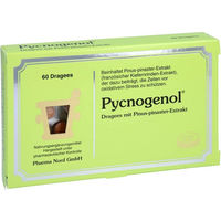 Produktbild von Pycnogenol Kiefernrindenextrakt Pharma Nord Dragees mit pflanzlichem Ursprung 60 Stück