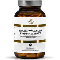 Produktbild von QIDOSHA Bio Ashwagandha Extrakt KSM-66 vegan 180 Kapseln