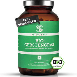 QIDOSHA Bio Gerstengras Kapseln ohne Zusatzstoffe – Bild 1 von 3