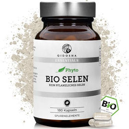 QIDOSHA Bio Selen hochdosiert Kapseln mit Selenmethionin, 180 Kapseln, vegan und bio – Bild 1 von 4