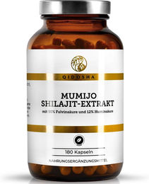 QIDOSHA Mumijo Shilajit Extrakt Mineralstoff-Komplex Kapseln vegan ohne Zusatzstoffe 180 Stück – Bild 1 von 3