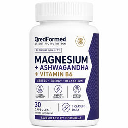 QredFormed Magnesium Ashwagandha Vitamin B6 Kapseln 30 Stück – Bild 1 von 1