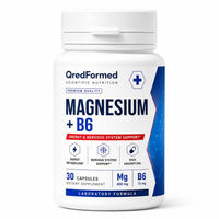 Produktbild von QredFormed Magnesium Citrat und Vitamin B6 Kapseln 400 mg 30 Stück