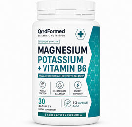 QredFormed Magnesium Potassium und Vitamin B6 Kapseln 30 Stück – Bild 1 von 1