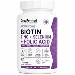 QredFormed Zink Biotin und Selen mit Folsäure Kapseln 30 Stück – Bild 1 von 1