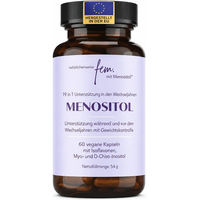 Produktbild von QSTA FEM Myo-Inositol + D-Chiro-Inositol Kapseln mit Isoflavonen vegan für Frauen
