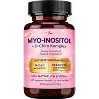 Produktbild von QSTA Myo Inositol & D Chiro Inositol Komplex Kapseln für Frauen vegan zuckerfrei glutenfrei laktosefrei 180 Kapseln