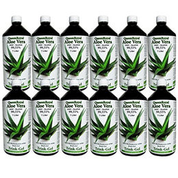 QueenRoyal Aloe Vera Trinkgel Barbadensis Miller 99,55% reines Blattgel 12 Liter Sparpack ohne Zusatzstoffe – Bild 1 von 3