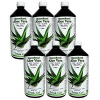 Produktbild von QueenRoyal Aloe Vera Trinkgel Barbadensis Miller 99,55% reines Blattgel 6 Liter Sparpack ohne Zusatzstoffe