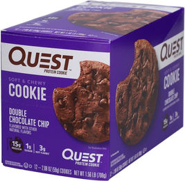 Quest Nutrition Protein-Cookies Double Chocolate Chip zuckerfrei – Bild 1 von 2