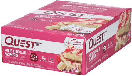 Quest Nutrition Proteinriegel White Chocolate-Raspberry – Bild 1 von 2
