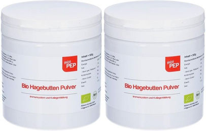 quickPEP Bio Hagebutten Pulver vegan und vegetarisch 300 g – Bild 1 von 1