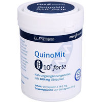 Produktbild von Quinomit Q10 forte Kapseln mit Ubiquinon von MSE Pharmazeutika GmbH 90 Stück