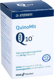 Quinomit Q10 Kapseln von MSE Pharmazeutika GmbH mit 50 mg Ubiquinon, 60 Kapseln, glutenfrei – Bild 1 von 1