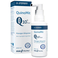 Produktbild von QuinoMit Ubiquinol MSE Pharmazeutika Tropfen mit Kaneka Coenzym Q10 liposomal vegan hefefrei 50 ml