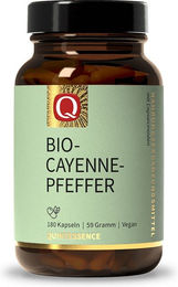 Quintessence Bio-Cayenne-Pfeffer Kapseln ohne Zusatzstoffe 180 Stück – Bild 1 von 2