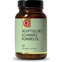 Produktbild von Quintessence Bio Schwarzkümmelöl Kapseln 180 Stück laktosefrei und glutenfrei