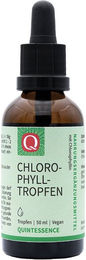 Quintessence Chlorophyll Tropfen mit hochdosiertem Chlorophyllin aus Alfalfa, 50 ml, vegan – Bild 1 von 2