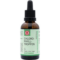 Produktbild von Quintessence Chlorophyll Tropfen mit hochdosiertem Chlorophyllin aus Alfalfa, 50 ml, vegan