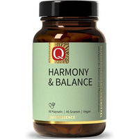 Produktbild von Quintessence Harmony & Balance Pflanzen- und Mikrobiom Komplex mit Ashwagandha, Safran, Vitamin B1 und Probiotika, 60 Kapseln, vegan, für Erwachsene