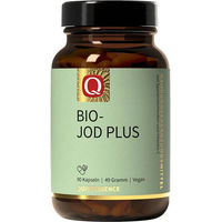 Produktbild von Quintessence Jod Plus Kapseln mit Braunalge in Bioqualität, 90 Kapseln, 150 µg pro Kapsel, vegan