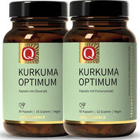 Produktbild von Quintessence Kurkuma Optimum Kapseln mit 1000 mg Extrakt, vegan, glutenfrei und laktosefrei, 120 Kapseln