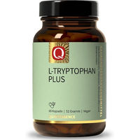 Produktbild von Quintessence L-Tryptophan Plus mit 5-HTP, Vitamin B6, Magnesium, Zink und Ginseng – Vegan – 60 Kapseln