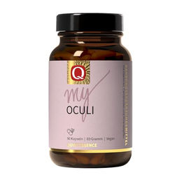 Quintessence my Oculi Vitamin-Kombination mit Vitamin A, C, E, Zink und Astaxanthin, 90 Kapseln, glutenfrei und laktosefrei – Bild 1 von 2