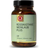 Produktbild von Quintessence Rosskastanie Weinlaub Plus Kapseln vegan laktosefrei glutenfrei 120 Stück