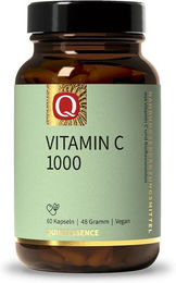 Quintessence Vitamin C 1000 mg Calciumascorbat Kapseln vegan laktosefrei glutenfrei ohne Zusatzstoffe – Bild 1 von 2