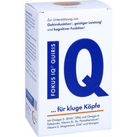 Produktbild von Quiris Fokus IQ Weichkapseln mit Omega-3 und Omega-6 sowie Vitamin-Mineralstoff Komplex 120 Stück