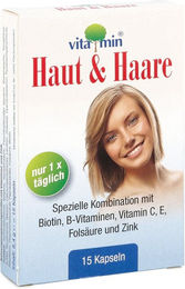 Quiris Haut & Haare Vitamin Kapseln mit Zink, Biotin und Selen 15 Stück – Bild 1 von 1