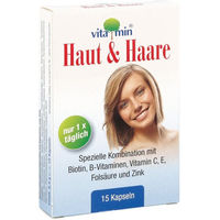 Produktbild von Quiris Haut & Haare Vitamin Kapseln mit Zink, Biotin und Selen 15 Stück