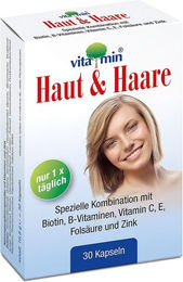 QUIRIS Healthcare Haut & Haare Vitamin Kapseln mit Zink, Biotin und Selen 30 Stück – Bild 1 von 1