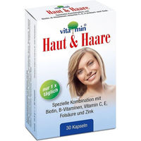 Produktbild von QUIRIS Healthcare Haut & Haare Vitamin Kapseln mit Zink, Biotin und Selen 30 Stück