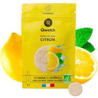 Produktbild von Qwetch Bio Solid Drinks Zitrone Brausetabletten mit Vitamin C zuckerfrei 12 Stück