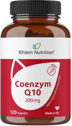 R(h)ein Nutrition Coenzym Q10 Ubiquinon 200 mg Kapseln vegan 120 Stück – Bild 1 von 3