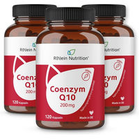 Produktbild von R(h)ein Nutrition Coenzym Q10 Ubiquinon 200 mg Kapseln vegan 120 Stück