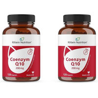 Produktbild von R(h)ein Nutrition Coenzym Q10 Ubiquinon 200 mg Kapseln vegan laktosefrei glutenfrei zuckerfrei 240 Stück