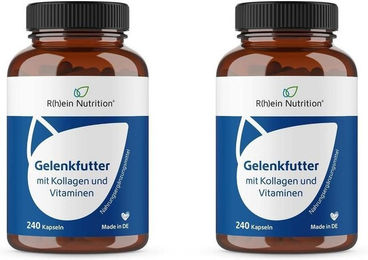 R(h)ein Nutrition Gelenkfutter mit Kollagen und Vitaminen Kapseln für Sportler und Senioren 480 Stück – Bild 1 von 3