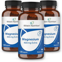 Produktbild von R(h)ein Nutrition Magnesium 400 mg Kapseln für Sportler, Schwangere und Stillende 360 Stück